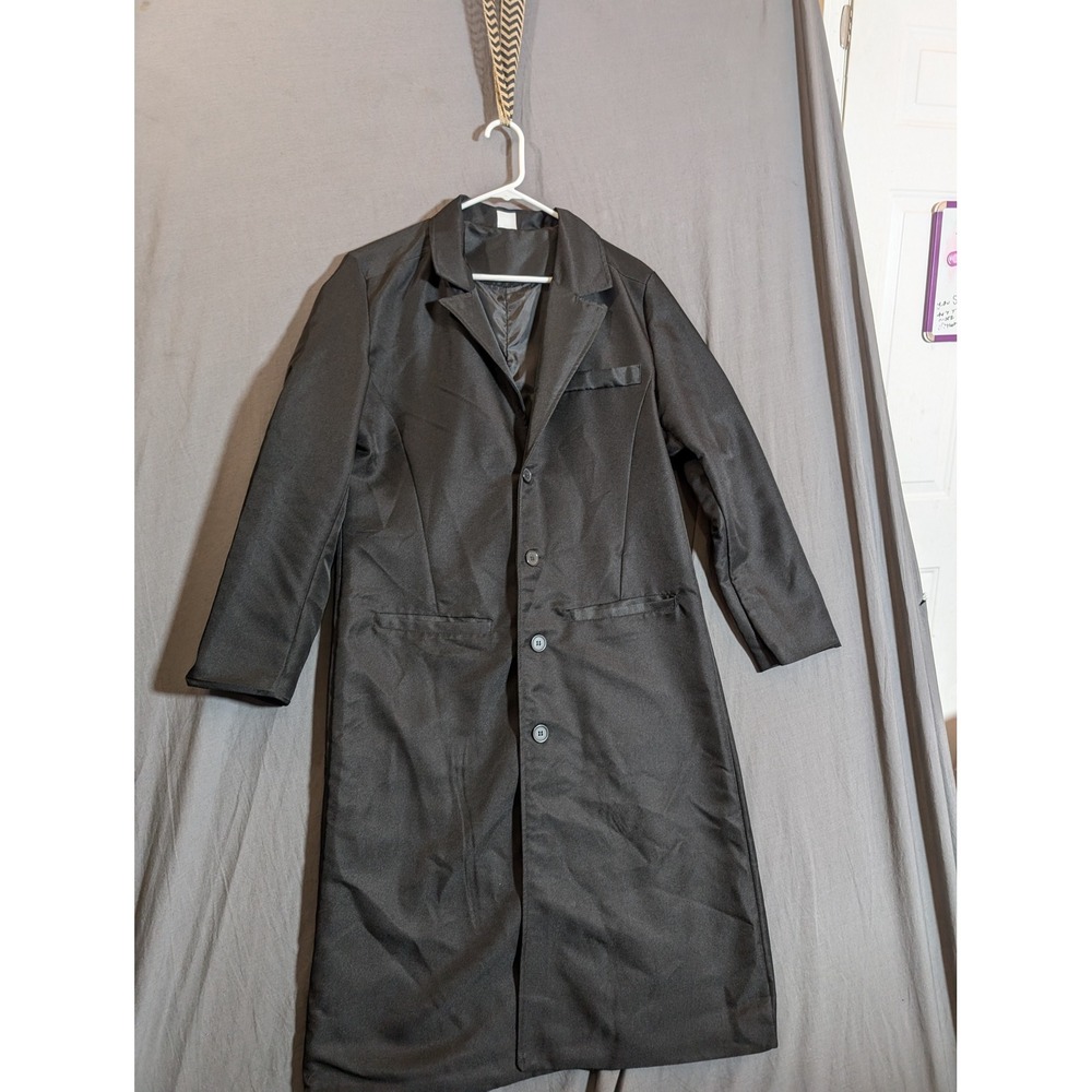 Spirit Halloween Black Lab Coat Costume Jacket Mens Womens Size S
